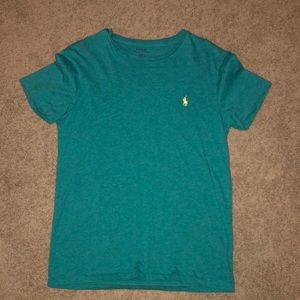 Men’s size small, teal Polo T-shirt.